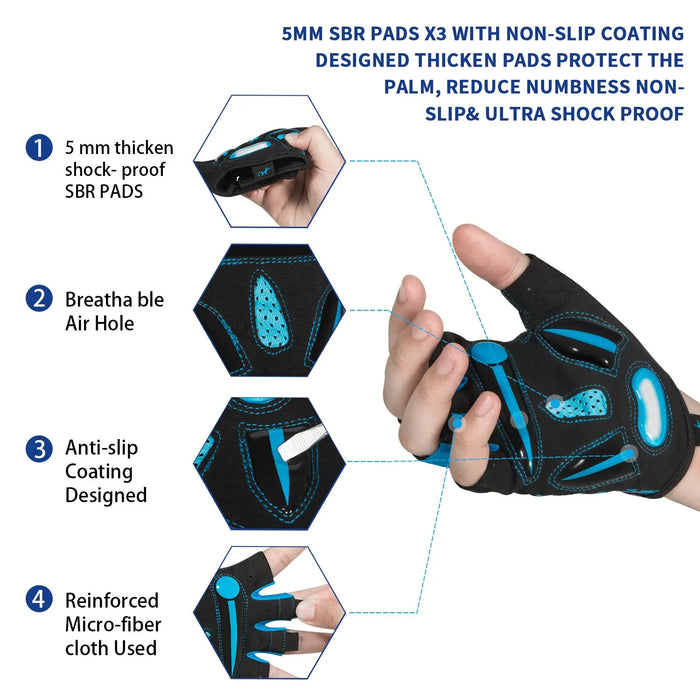 Breathable Cycling Gloves with Gel Pads