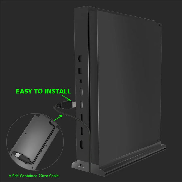 Vertical Cooling Stand For Xbox One X Console 3 Usb Ports