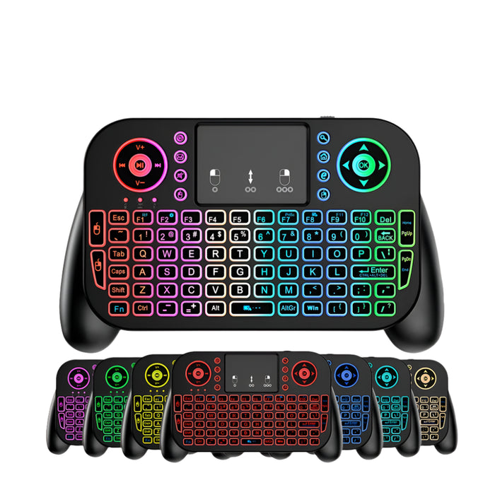 7 Colour Backlit Mini Wireless Keyboard For Android Tv Box