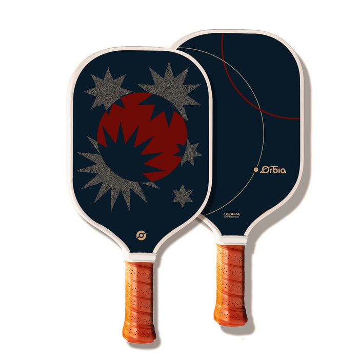 Outdoor Pickleball Paddle Set 2 Paddles 4 Balls Large Sweat Spot