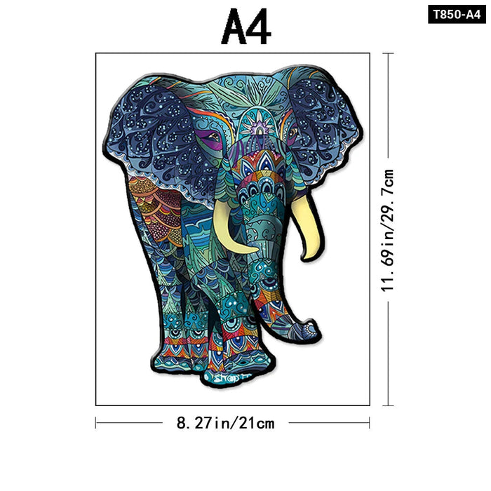 Elephant Wooden Puzzle