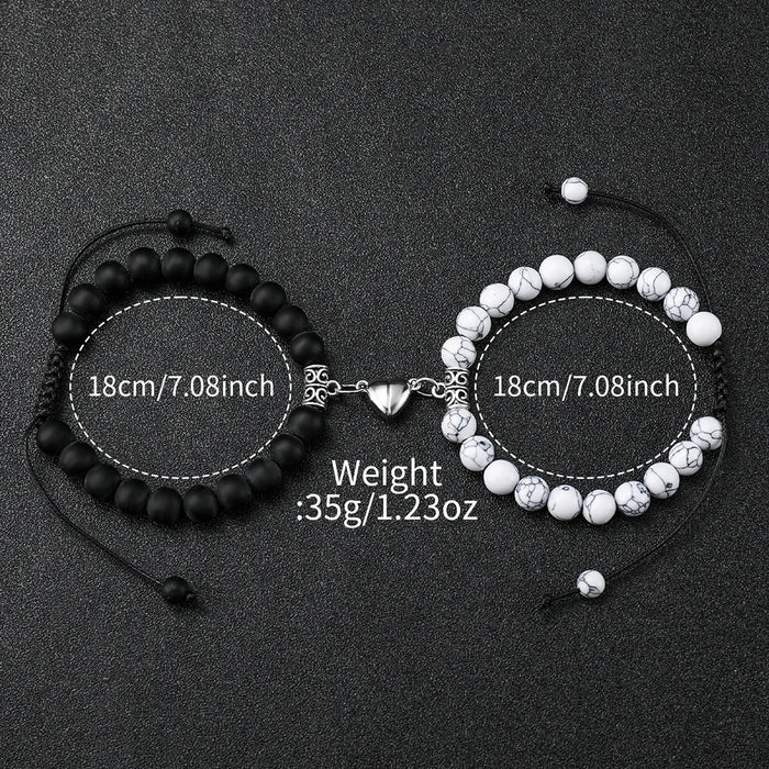 4 Piece Magnetic Heart Bracelet Watch Set