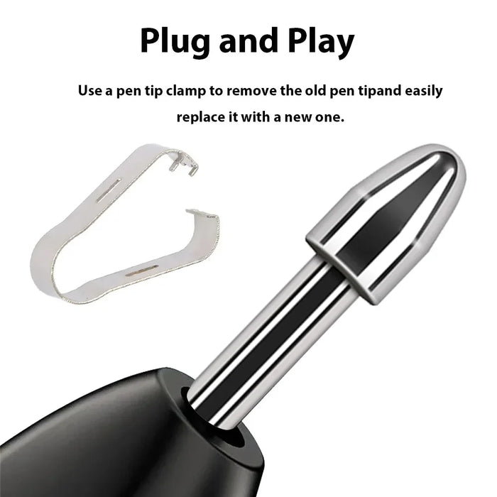 Titanium Alloy Stylus Pen Tips 4096 Pressure Sensitivity & Tilt Support Samsung Tablet Compatible