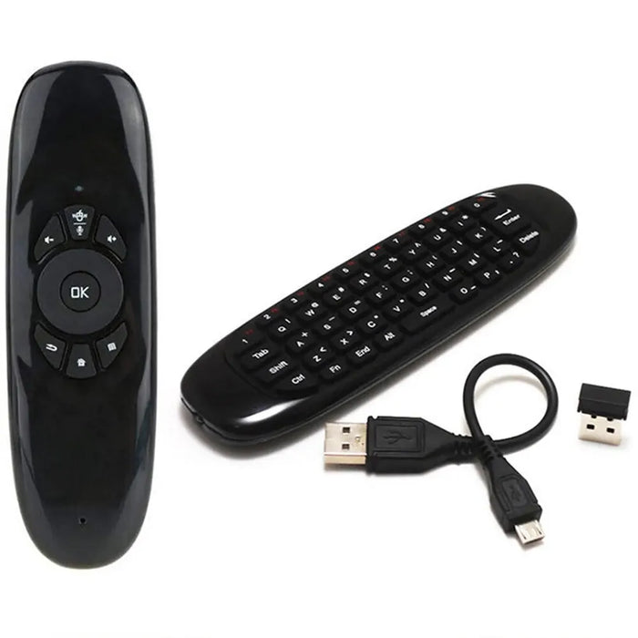 2.4G Rf Voice Air Mouse C120 - 7 Colour Backlight Mini Keyboard For Android Tv Box