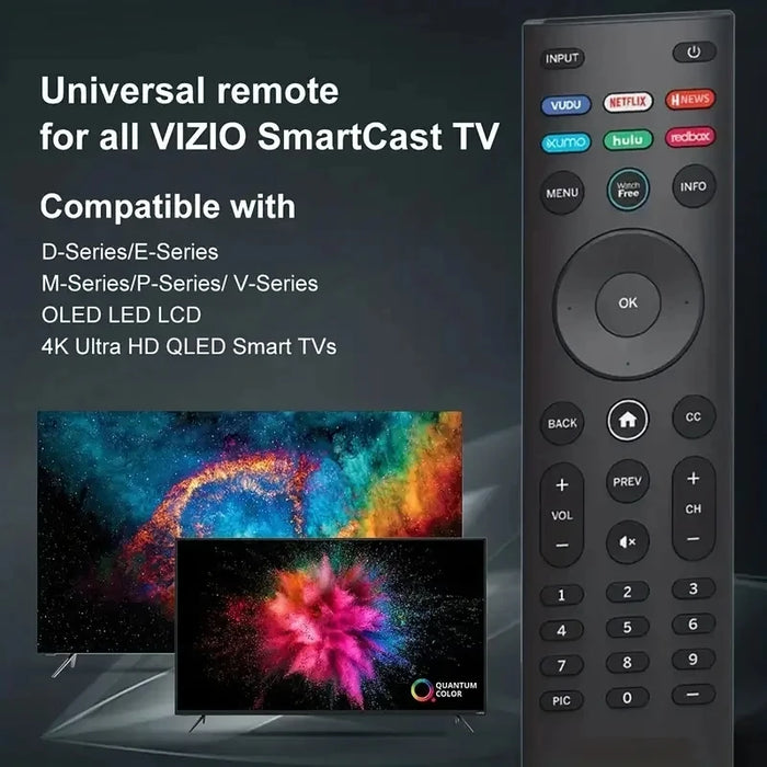 Universal Remote Xrt140 For Vizio Lcd Led Hdtvs - 4K Smart Tvs