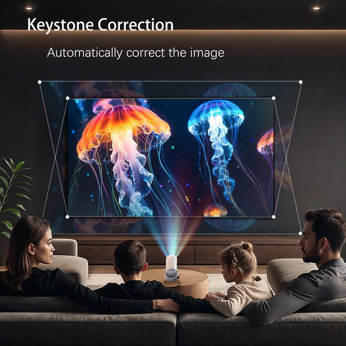 4K Android Projector - Outdoor Cinema Tv Player With Auto Calibration