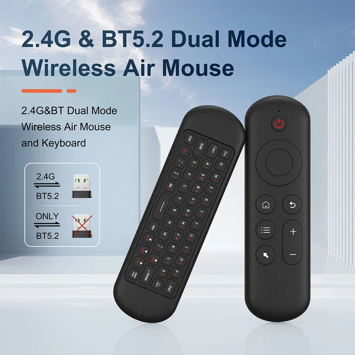 Wireless Air Mouse Keyboard For Android Tv Box - 7 Colour Backlit - M5 2.4G & Bt5.2 - Android / Windows / Mac / Linux