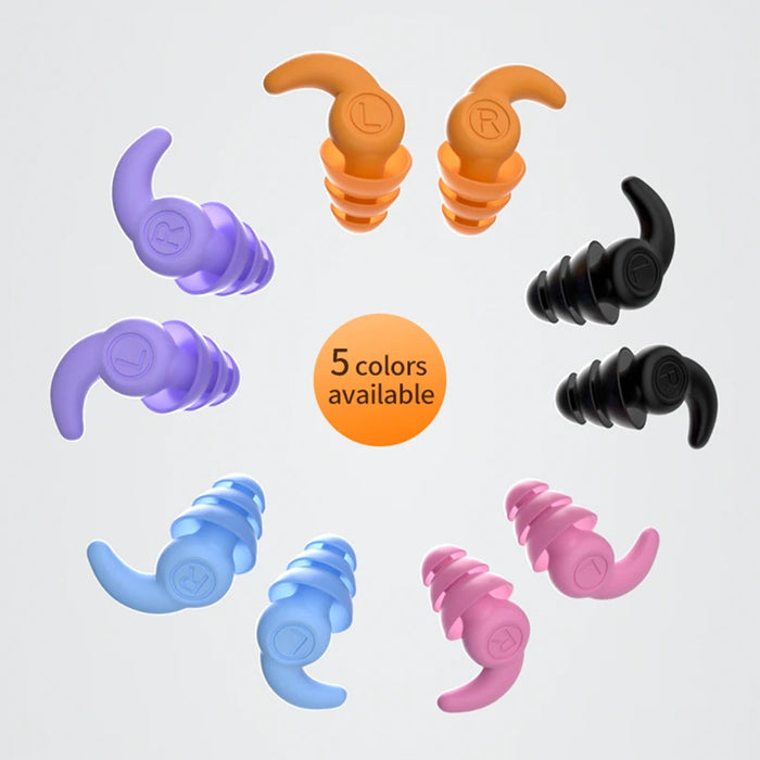 Soft Silicone Earplugs For Noise Reduction And Sleep