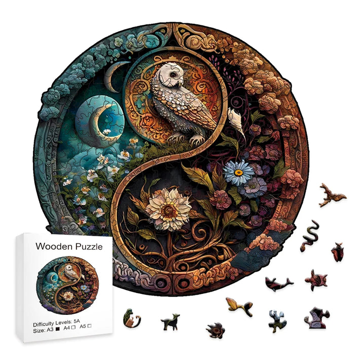 Owl Moon Wooden Jigsaw Puzzle