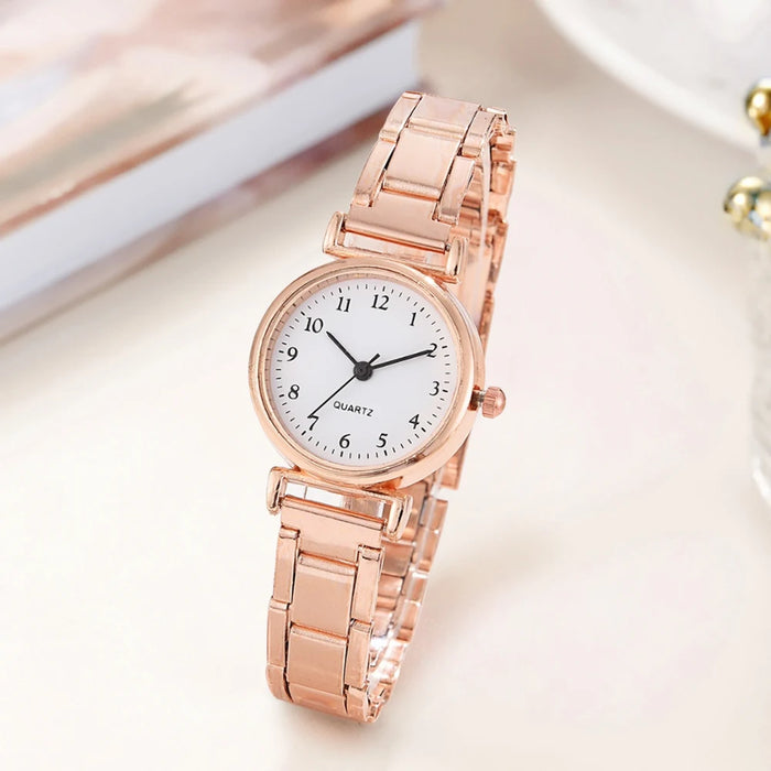 Steel Band Quartz Watch for Women