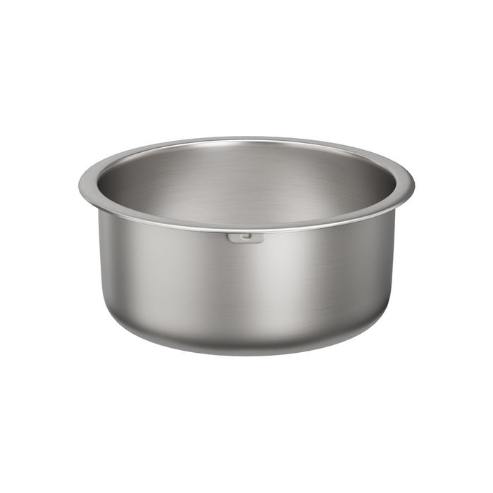 Kitchen Sink 43Cm Round Stainless Steel Basin Single Bowl Silver