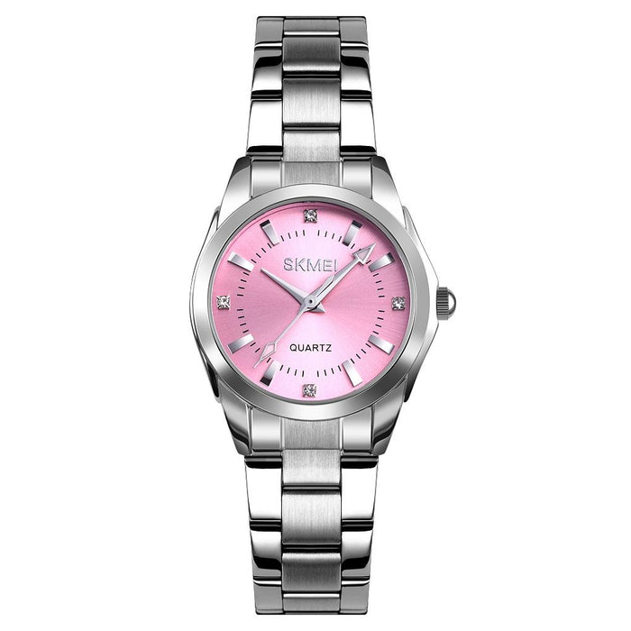 1620 Delicate Rhinestone Creative Casual Waterproof Quartz Women Steel Strap Watch