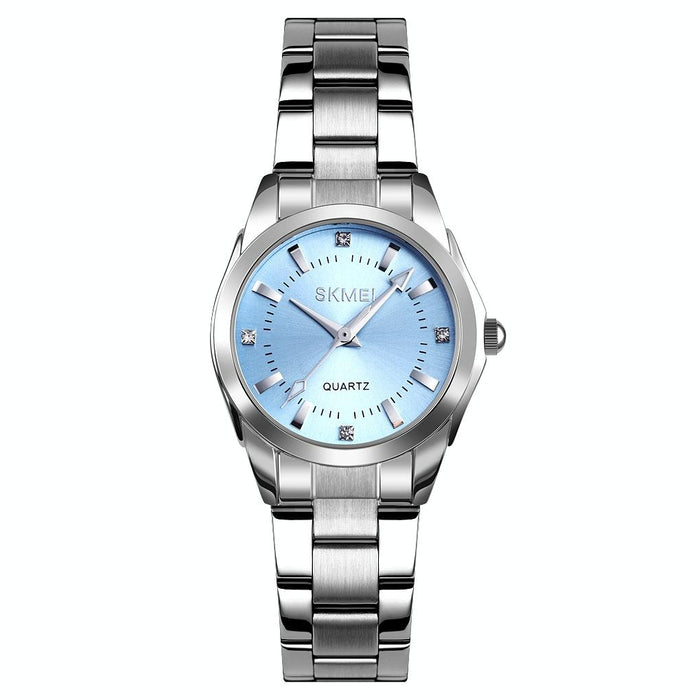 1620 Delicate Rhinestone Creative Casual Waterproof Quartz Women Steel Strap Watch