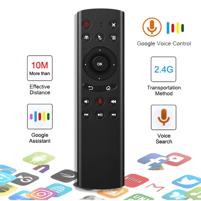 2.4G Voice Remote Control For Android Tv Box - Gyro & Ir Learning