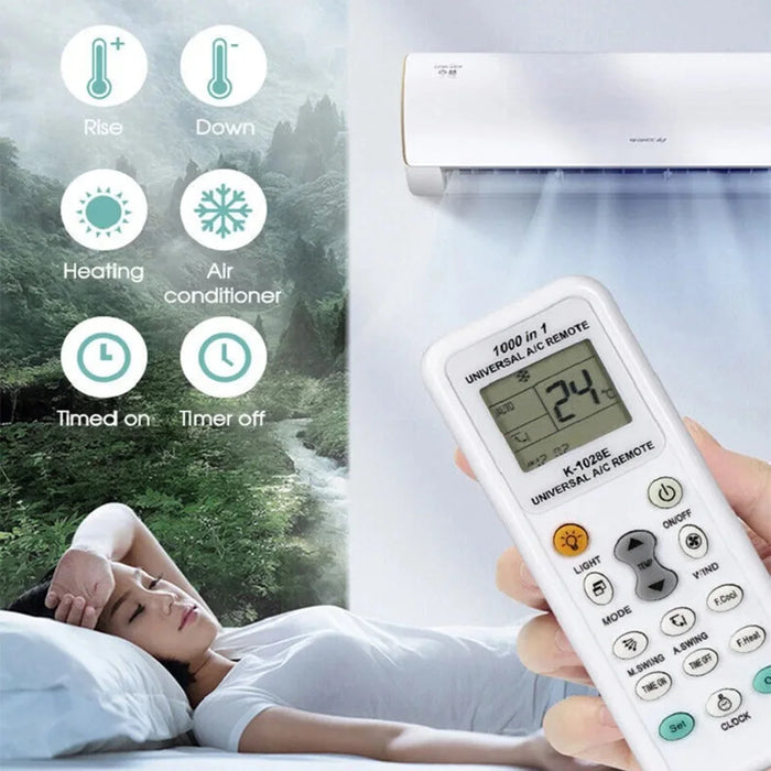 1000-In-1 Universal A / C Remote Control For Air Conditioner - Low Power Consumption