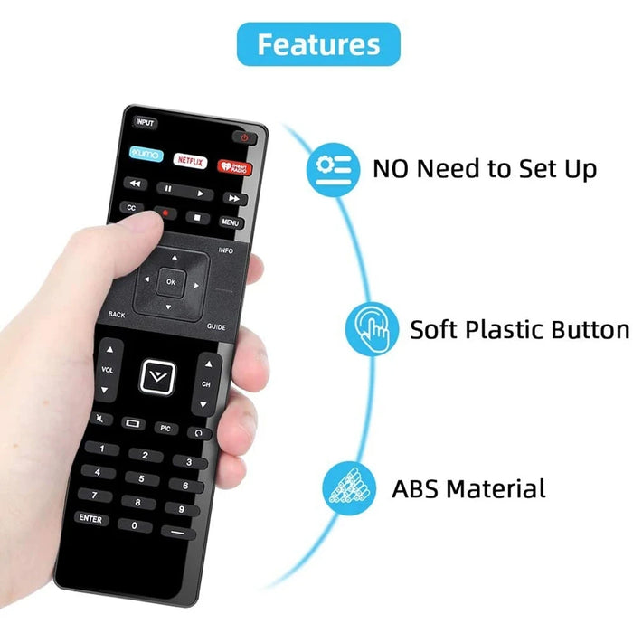 Replacement Remote For Vizio Hdtv Tv - D39H-D0 / D50U-D1 / E43-C2 / E32-C1 / D65U-D2-Xrt122