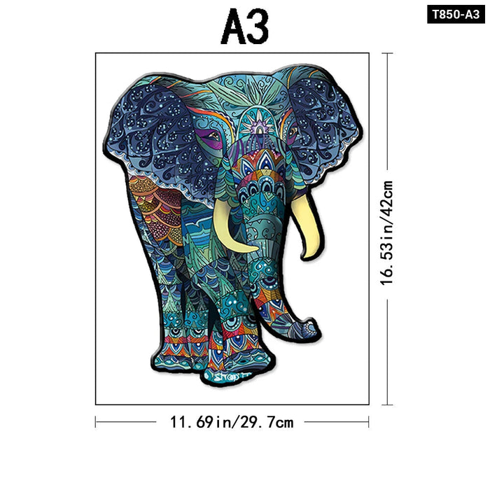 Elephant Wooden Puzzle