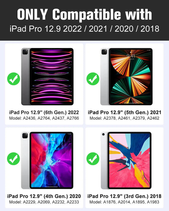 For Ipad Air 12.9 2024 & Ipad Pro 12.9 6Th / 5Th / 4Th / 3Rd Generation 2022 / 2021 / 2020 / 2018 Slim & Lightweight Soft Tpu Clear Case