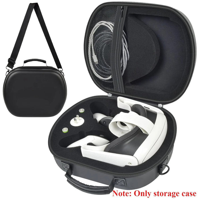 Carrying Case Compatible With Meta Quest 3 / 3S Mixed Reality Headset Vr Gaming Headsets Travel Storage Holder Bag