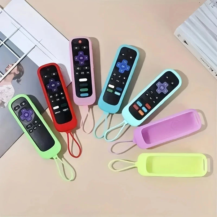 Silicone Protective Case For Roku Tcl Express Rc280 Rcal7R Remote - Dust - Proof Anti - Slip