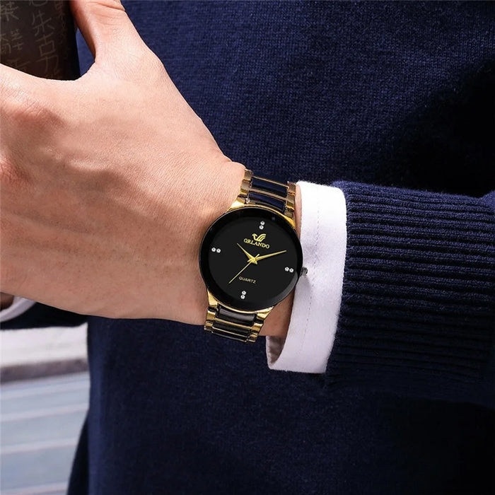 Steel Mens Quartz Watch