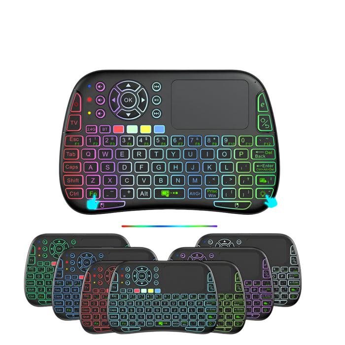 Wireless Keyboard With Backlit Voice Control And Touchpad For Android Tv Box And Pc