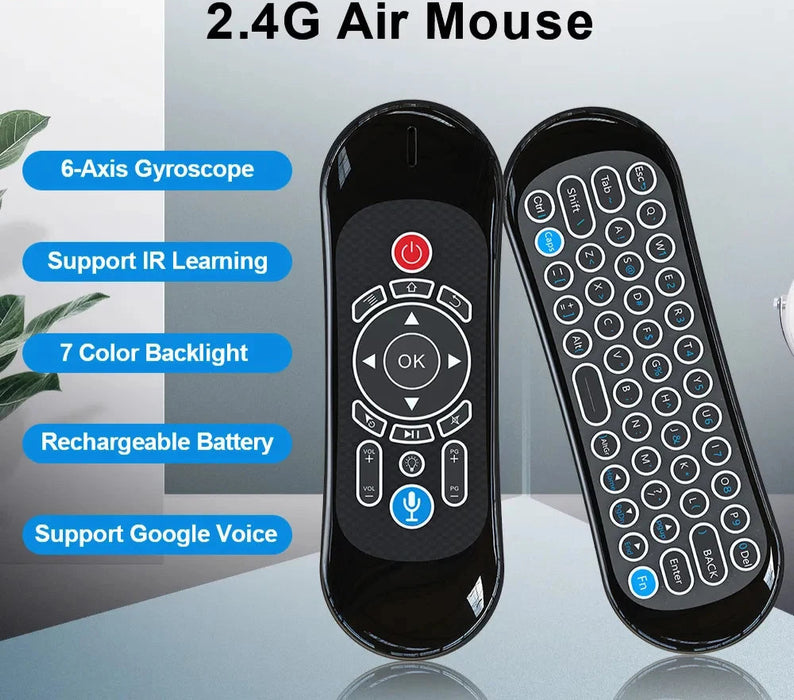 2.4G Air Mouse Remote Control With Backlit Keyboard For Android Tv Box