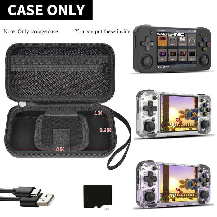 Case Compatible With Rg35Xx H Retro Game Console Handheld Emulator Gaming Player Storage Organizer