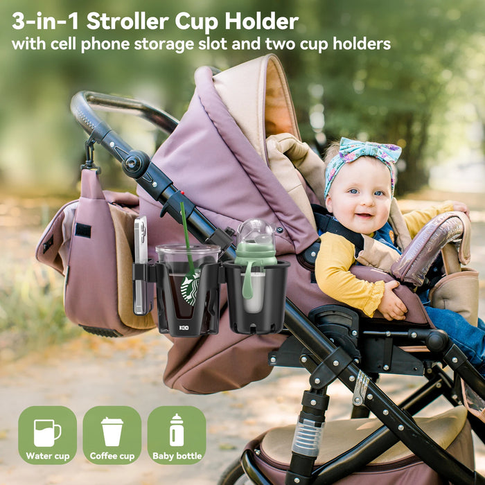 Universal Stroller Bike Cup Holder Phone Mount