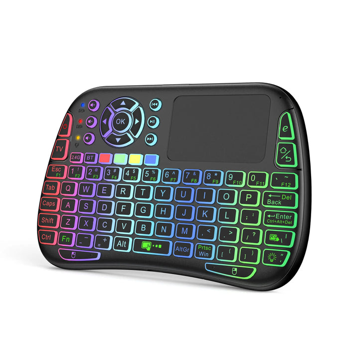 Wireless Keyboard With Backlit Voice Control And Touchpad For Android Tv Box And Pc