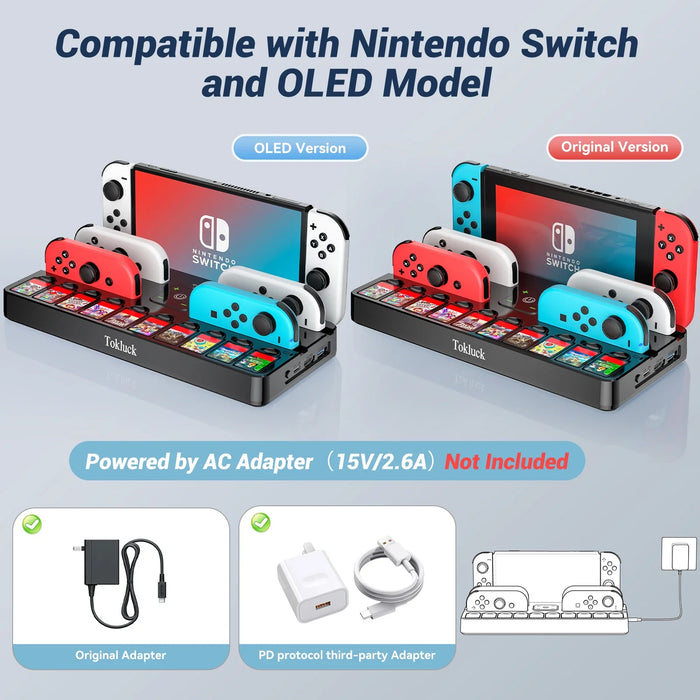 Switch Joycon Charger Dock Hdmi Usb