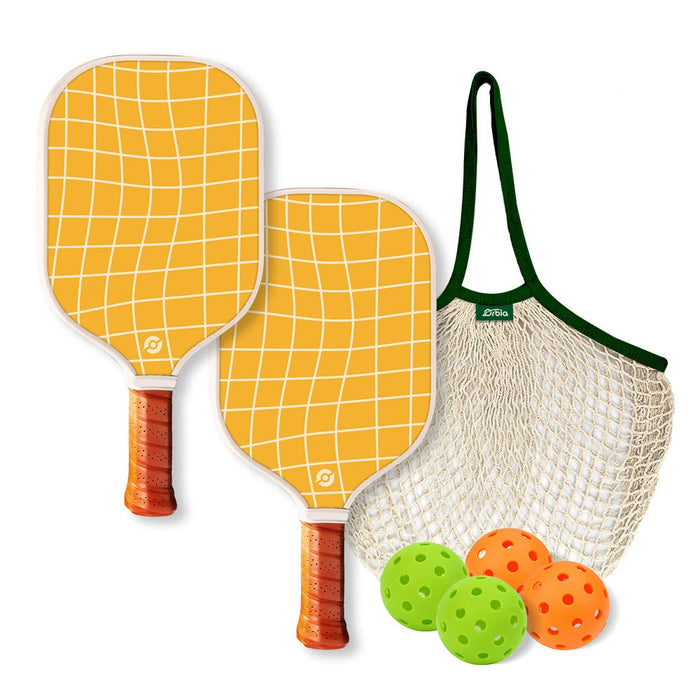 Kids Pickleball Paddle Set Glass Fiber 13Mm Pp Core Outdoor Sports