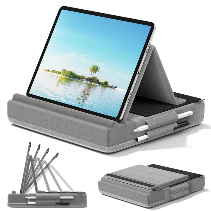 Multi Angle Tablet Pillow Stand Stylus Mount