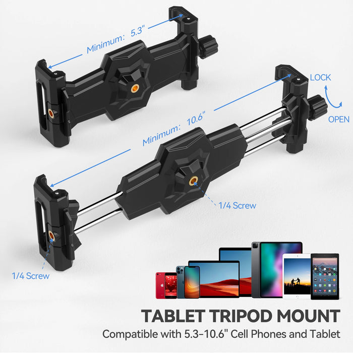 360 Rotatable Tablet Tripod Mount For Ipad Pro 12.9