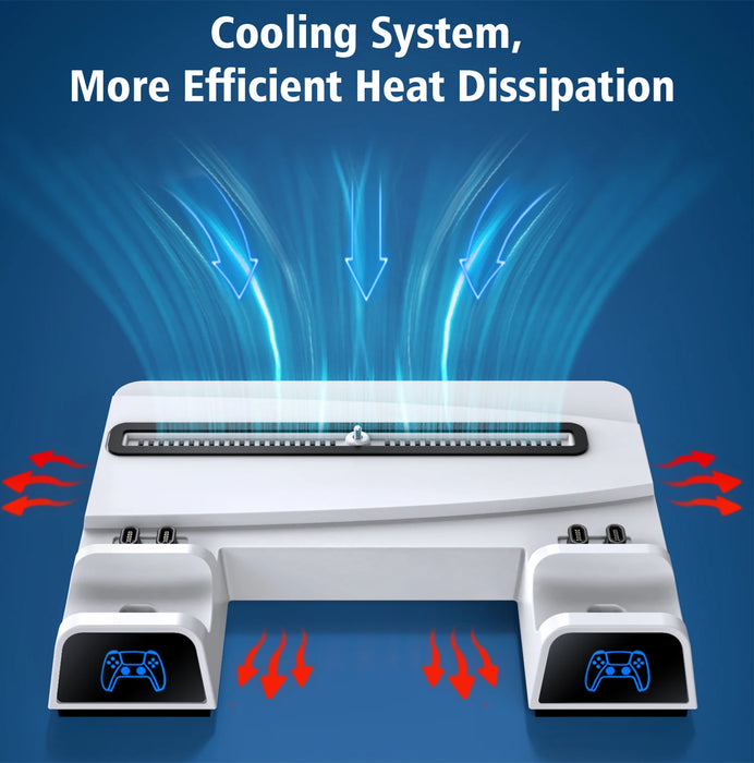 Vertical Cooling Stand Game Slot For Ps5