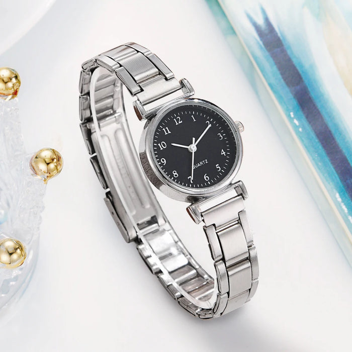 Steel Band Quartz Watch for Women