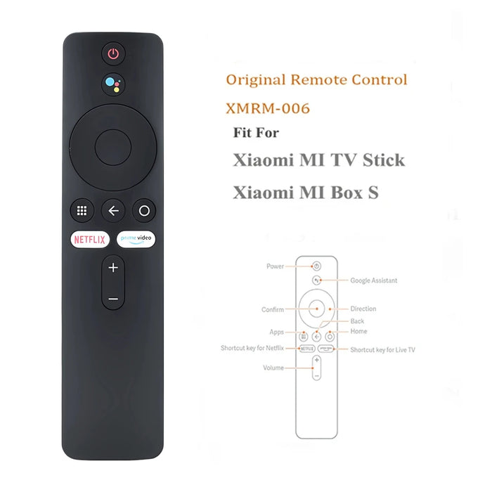 Bluetooth Voice Remote For Xiaomi Mi Box S & Mi Tv Stick - Google Assistant