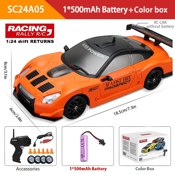 1 24 Rc Drift Car Remote Control High Speed 4wd Race Vehicle