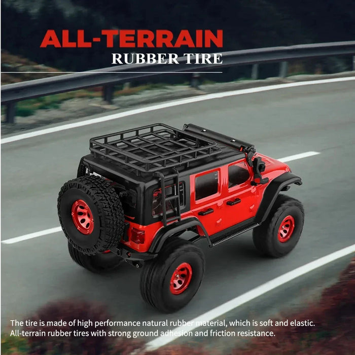 1 24 Mini Rc Car LED Lights 4wd Off Road Electric Crawler for Kids