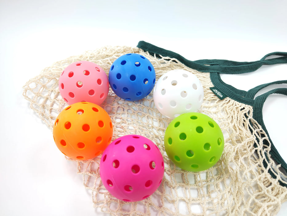 3 Piece Outdoor Pickleball Balls 40 Holes 74Mm Standard Size