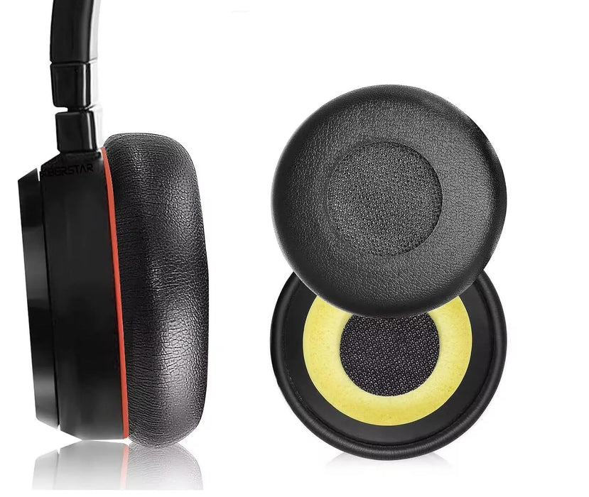 Pair of Protein Leather Ear Cushions For Jabra Evolve Headphones