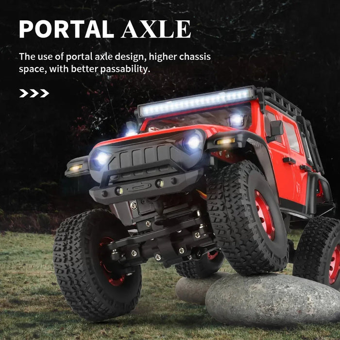 1 24 Mini Rc Car LED Lights 4wd Off Road Electric Crawler for Kids