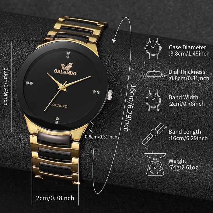 Steel Mens Quartz Watch
