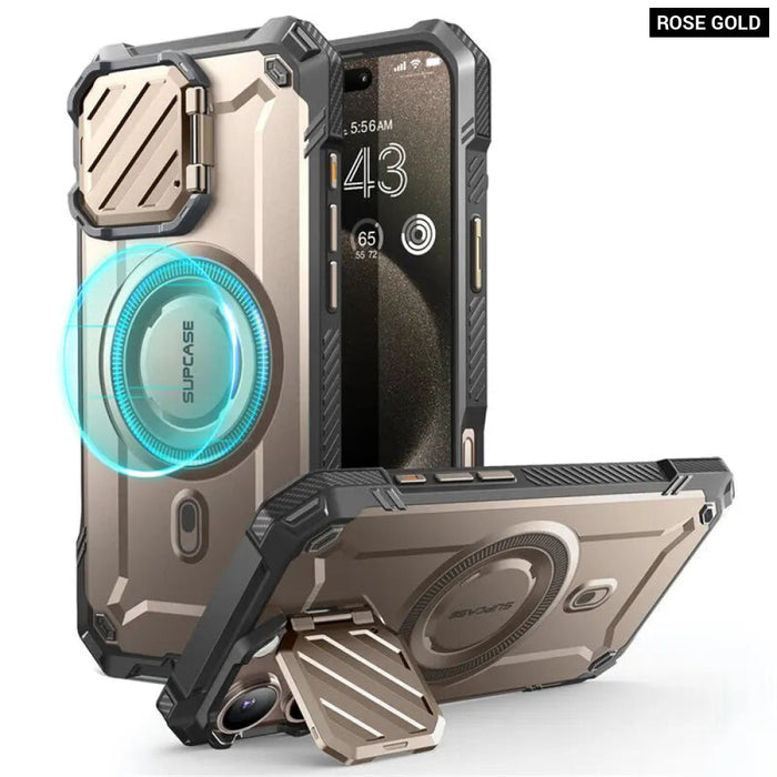 For Iphone 16 Pro 6.3" Ub Mag Xt Heavy Duty Rugged Strong Magnetic Phone Case With Camera Cover