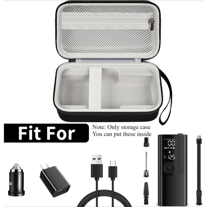 Case Compatible With Tire Inflator Portable Air Compressor 120 Psi Carrying Storage Travel Holder Organizer