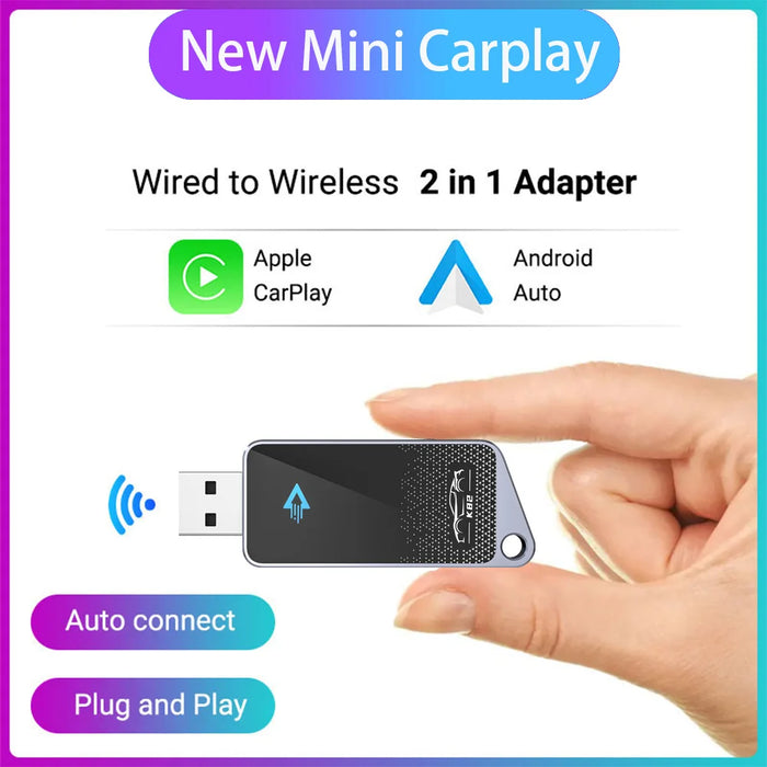 2-In-1 Wireless Carplay & Android Auto Adapter