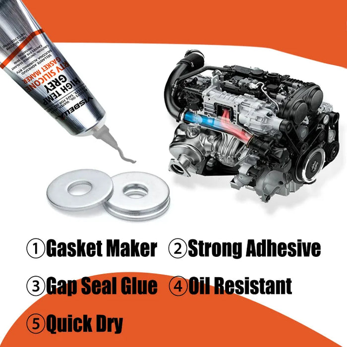 High Temp Rtv Silicone Gasket Maker Gray