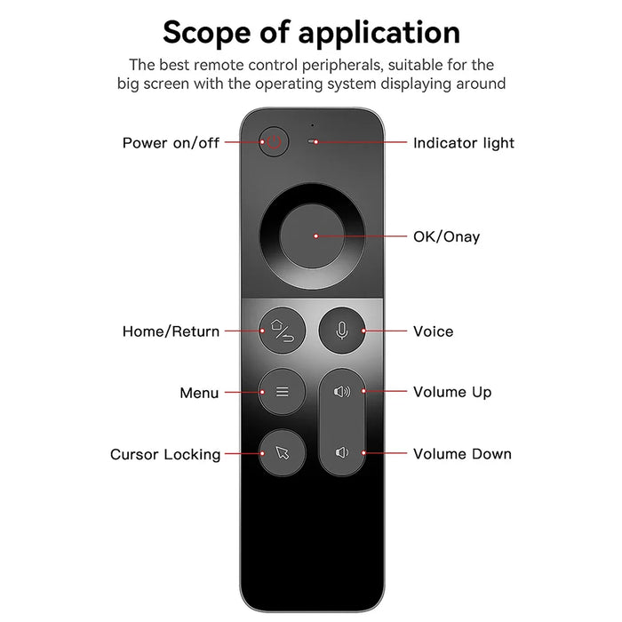 2.4G Voice Air Mouse Remote For Android Tv Box & Windows Pc