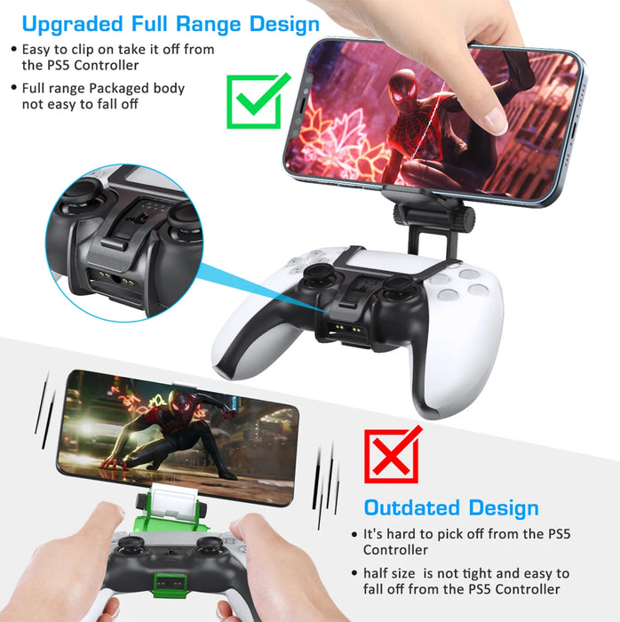 Ps5 Controller Handgrip Stand Mobile Phone Clamp