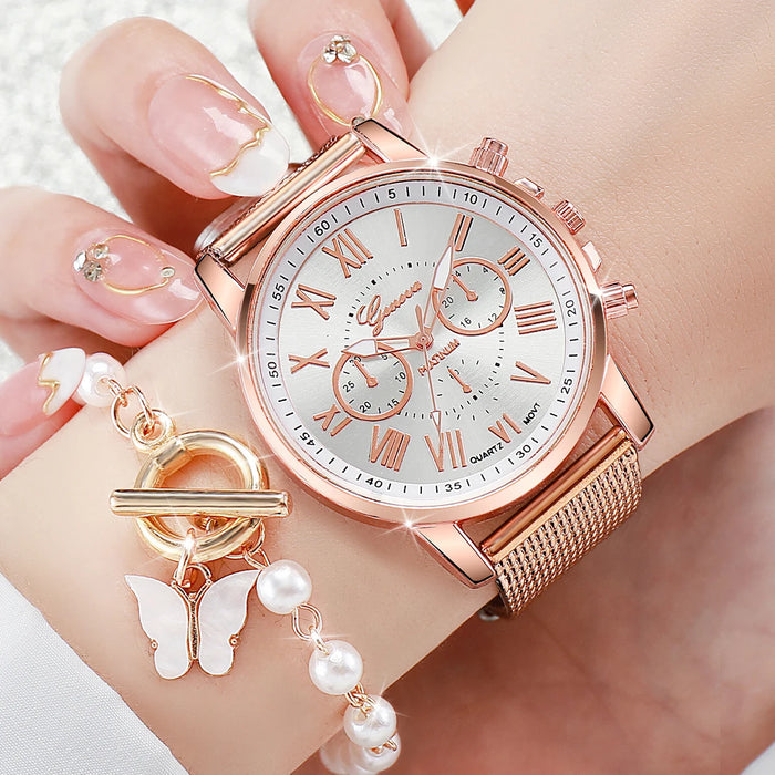 2 Piece Fashion Watch Bracelet Set